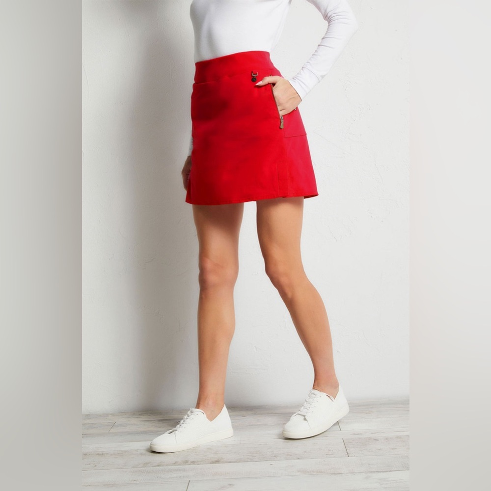 Anatomie Suzzette Sport Luxe Skort Atomic Red NWOT - Picture 1 of 10